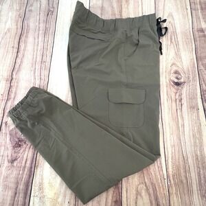 Eddie Bauer Cargo Olive Green Lightweight Joggers Pants Pull On Men's S